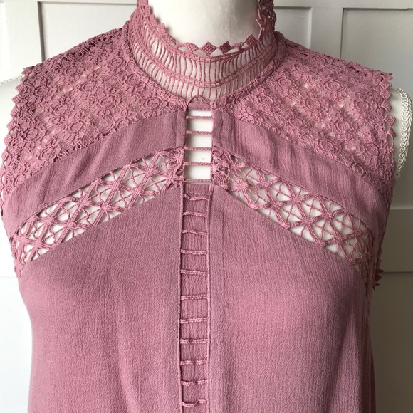 Sleeveless Crochet Dress w/Ruffled Hem - Picture 6 of 8